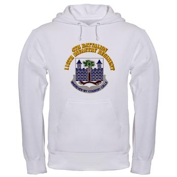 4B118IR - A01 - 03 - DUI - 4th Bn - 118th Infantry Regt with Text - Hooded Sweatshirt